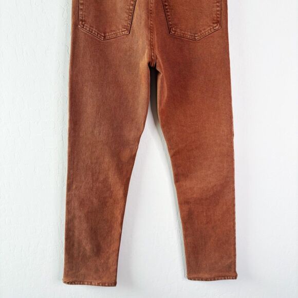 Re/Done Straight Jeans Washed Terracotta - Picture 6 of 7